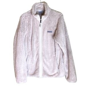 Columbia Women’s Cream Colored Sherpa Jacket Size Medium